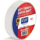 Kraf 12 mmx5 m Çift Taraflı Köpük Bant