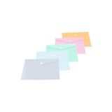Kraf 1279 A4 Pastel Asorti Çıtçıtlı Dosya