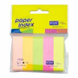 Kraf 1550 15x30 mm 100 Sayfa 5 Renk Index Not Kağıdı
