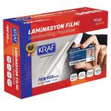 Kraf 2127 78x102 mm 125 Mic 100'lü Laminasyon Filmi