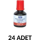 Kraf 24 Adet 30ML Kırmızı Tahta Kalemi Mürekkebi