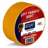 Kraf 25 mm x 25 M Çift Taraflı Bant