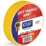 Kraf 2525G 25 x25 mm Çift Taraflı Bant