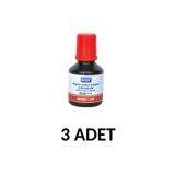 KRAF 3 Adet 30ml Kırmızı Tahta Kalemi Mürekkebi