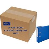 Kraf 30'lu Kraf Büro Klasörü Koli Geniş 1025 Mavi
