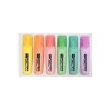 KRAF 335 Pastel Renkler 6lı Fosforlu Kalem