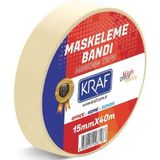 Kraf 40 Adet Maskeleme Bandı 15 mm x 40 Metre Kağıt Bant