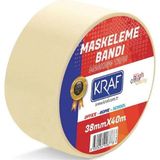Kraf 40 Adet Maskeleme Bandı 38 mm x 40 Metre Kağıt Bant