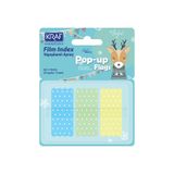 Kraf 4219-2 PP 42x19 mm Pop-Up 3 Renk 20 Yaprak Pastel Puantiyeli Index Film