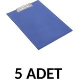 Kraf 5 Adet A4 Kapaksız Sekreterlik Dosyası Mavi