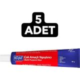 Kraf (5 Adet) Çok Amaçlı 90 Gr Sıvı Yapıştırıcı (795G)