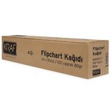 Kraf 702 gr Rulo 64x90 cm 100 Yaprak Flipchart Kağıdı