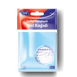 Kraf 7676TR 76x76 cm 100 Yaprak Şeffaf Karışık Yapışkanlı Not Kağıdı
