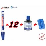 Kraf 770 Silinebilir Yazı Tahtası Kalemi Seti Board Marker Mavi