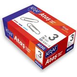 KRAF Ataş No:3 Gümüş Renk 28 mm 100 Adet Yüksek Kalite Kırtasiye Ürünü