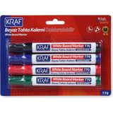 Kraf Beyaz Tahta KALEMİ DOLDURULABİLİR 770-4 4 LÜ Set 1 Adet