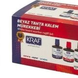 Kraf Beyaz Yazı Tahtası Mürekkebi Kırmızı 100 Ml X 6 Adet