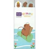Kraf Capybara Yapışkanlı Not Kağıdı Seti 8 x 20 Yaprak