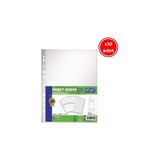 Kraf Eco Poşet Dosya, 10 Adet, 100'LÜ Paket, A4 Boyut, Şeffaf