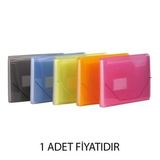 KRAF F4302 LASTİKLİ KÖRÜKLÜ DOSYA A4 13 CEP MAVİ