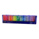 Kraf Fosforlu Kalem Desk Set 365 23 Lü Çok Renkli