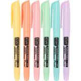 Kraf Fosforlu Kalem Pastel Kalem TİPİ 345 6 Lı 1 Adet