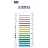 Kraf Index Film (PP) 16x20 yp 6x45 mm Cetvelli Bright Color 16645-1