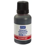 KRAF Istampa Mürekkebi 30 Cc Kaşe Mürekkebi Kırmızı (1 Adet)