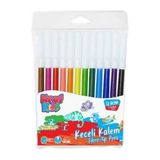 Kraf Kids Keçeli Kalem 12 Renk 265 gr - Karışık-Çok Renkli - 12'li