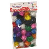Kraf Kids Simli Ponpon 3 cm 50'li