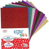 Kraf Kids Simli Yapışkanlı Eva 50 x 70 cm Karışık 10 Renk