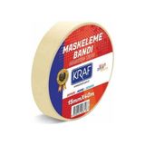 Kraf Krem Renkli Maskeleme Bandi 15mmX40M 3'lü Paket Sarf Malzemeleri İçin Kullanım 4015G
