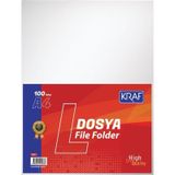 Kraf L Poşet Dosya föy Dosya Şeffaf - A4 - 100 Lü