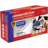 Kraf Laminasyon Filmi 65X95 Mm 125 Mikron 100 Adet Parlak ve Dayanıklı Koruma