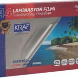 Kraf Laminasyon Filmi Parlak A4 75 Mikron 100 Lü