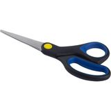 Kraf Makas 17 cm Kauçuk Saplı 714 Gram Siyah Mavi Renkli Kullanım İçin