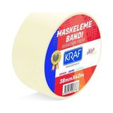 Kraf Maskeleme Bandi 38mm x 40 m 4038 gr Sarf Malzemeler için Beyaz Renkli Bant
