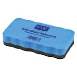 KRAF Mıknatıslı Keçeli Yazı Tahtası Silgisi Ergonomik Tasarım 570 g Mavi Renk