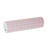 Kraf Motex Etiket Çizgili Beyaz 12'li