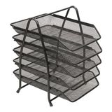 Kraf Perfore Evrak Rafı Metal 5 Katlı 420G Siyah - Renkli