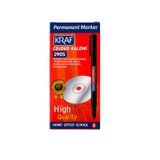 Kraf Permanent Marker CD/DVD Kalemi 290S, Siyah, İnce Uç, Cam, Plastik ve Metal Yüzeylerde Kullanım, 12'li Paket