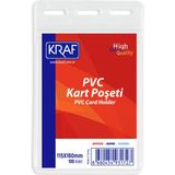 Kraf Pvc Kart Poşeti Dikey 115X160 mm 100'LÜ Paket