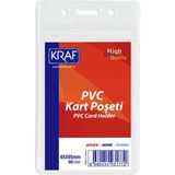 Kraf Pvc Kart Poşeti Dikey 65X95 mm 100'LÜ Paket