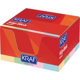 Kraf Renkli Küp Blok Not Kağıdı 8 x 8 cm 117G Adet Sayısı ile Çeşitli Renklerde