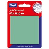 Kraf Şeffaf Yeşil Yapışkanlı Not Kağıdı 76X76MM 50 Yaprak