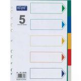 Kraf Seperator Plastık A4 5 Renk (1005R)