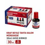 Kraf Tahta Kalem Murekkebı 30 Cc Kırmızı12 Lı Kutu