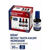 Kraf Tahta Kalem Murekkebı 30 Cc Mavı 12 Lı Kutu