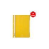 Kraf Telli Dosya, 10 Adet, 50'li Paket, A4, 2 Delikli, Sarı - 500 Adet