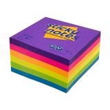 Kraf Yapışkanlı Not Kağıdı 76X76MM 400 Yaprak 2 Adet - Karışık-Çok Renkli - Küp